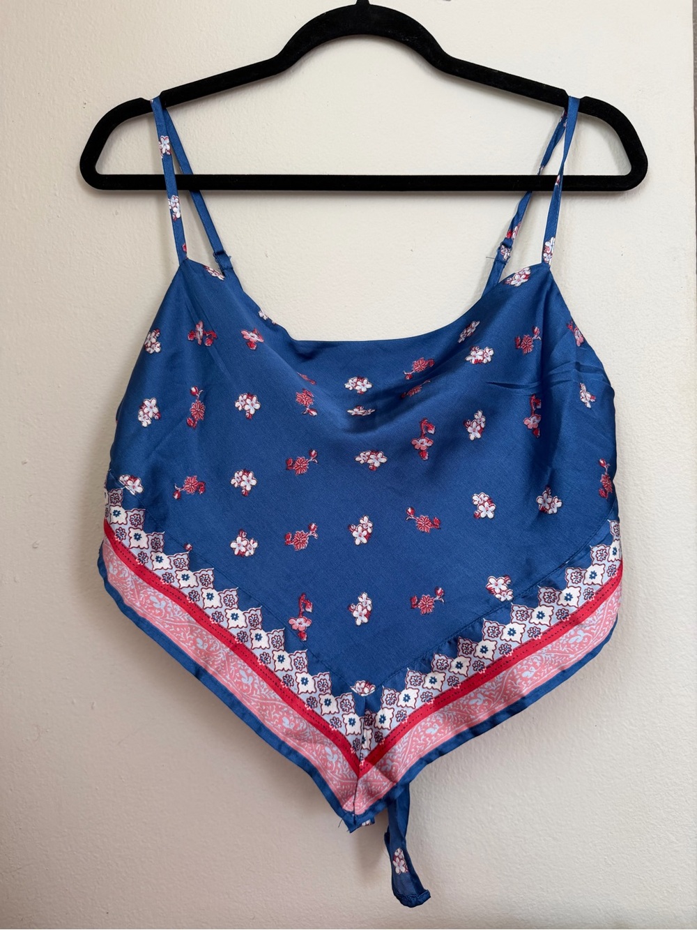 Japna Blue Floral Bandana Top